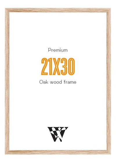 The Wooden Frame – 21x30 (A4) - WeDoArt Shop - Grafiske plakater og billedrammer i høj kvalitet